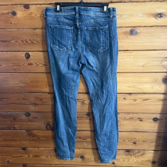 Pistola Jeans High Rise I’m Straight Medium Wash Distressed Size 31 - Picture 4 of 11